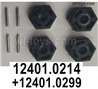 Wltoys 104019 Hex wheel seat assembly  Parts with Pins.12401.0214 + 12401.0299.